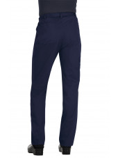 Pantalon médical Homme Koi "Ryan", collection "Koi Stretch" (604-) bleu marine dos