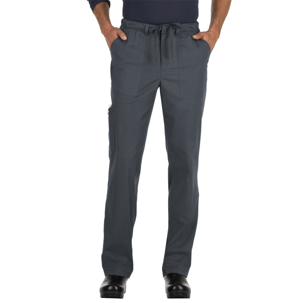 Pantalon médical Homme Koi "Ryan", collection "Koi Stretch" (604-) gris anthracite face