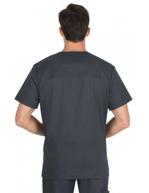 Blouse médicale Homme Koi "Tyler", collection "Koi Stretch" (665-) gris anthracite face