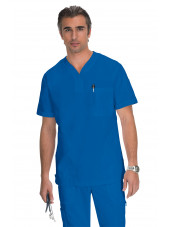 Blouse médicale Homme Koi "Jason", collection "Koi Classics" (654) bleu royal vue face