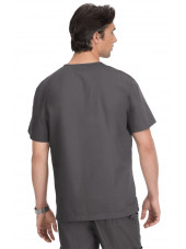 Blouse médicale Homme Koi "Jason", collection "Koi Classics" (654) gris anthracite vue dos
