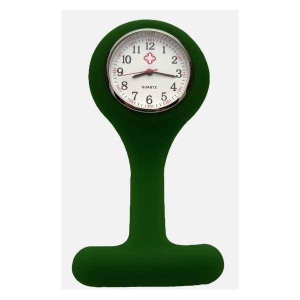 Montre Infirmière Silicone Vert chirurgien