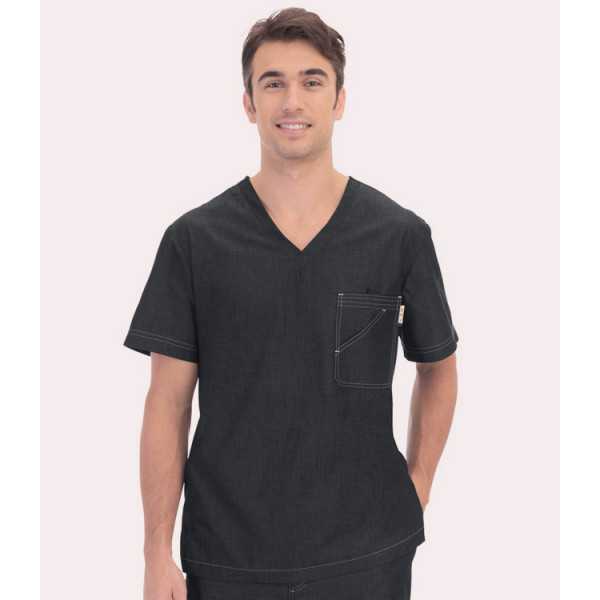 Blouse médicale Homme Koi Denim noir