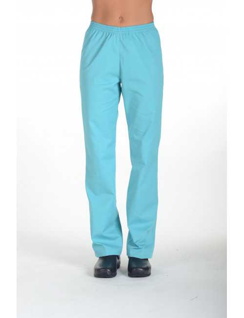 White Medical Pants, Unisex, Elastic waistband, Camille Lavandie (078WHW)