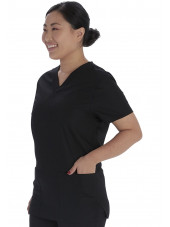 Ensemble médical Blouse et Pantalon, Unisexe, Dickies (VT526C) noir coté