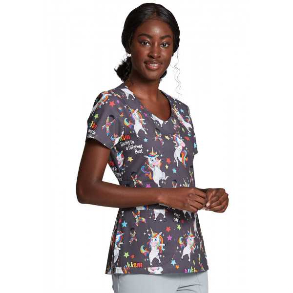 Blouse médicale originale Femme "Licorne", Dickies (DK700) vue droite