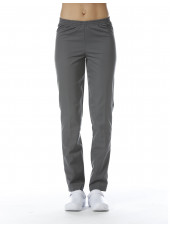 Pantalon Médical Gris Anthracite, Unisexe, Taille élastique, Camille Lavandie (078WGR) face