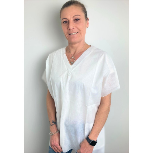 Pack de 5 - Blouse médicale Polypropylène, Femme (CH16)