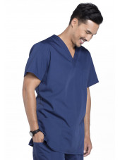 Blouse médicale Homme, 3 poches, Cherokee Workwear Originals (4876) bleu marine droite