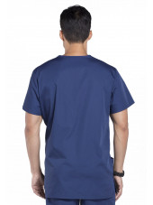 Blouse médicale Homme, 3 poches, Cherokee Workwear Originals (4876) bleu marine dos