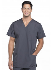 Blouse médicale Homme, 3 poches, Cherokee Workwear Originals (4876) gris anthracite face