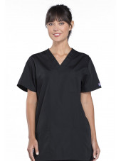 Blouse médicale Femme, 3 poches, Cherokee Workwear Originals (4876) noir face