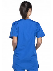 Blouse médicale Femme, 3 poches, Cherokee Workwear Originals (4876) bleu royal dos