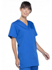Blouse médicale Femme, 3 poches, Cherokee Workwear Originals (4876) bleu royal gauche