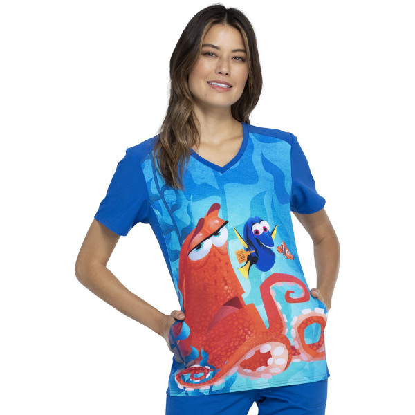 Blouse médicale originale Femme "Némo", Collection Tooniforms Disney (TF637) vue face