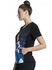 Blouse médicale originale Femme "Cendrillon", Collection Tooniforms Disney (TF637)