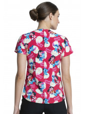 Blouse médicale originale Femme "Lilo et Stitch", Collection Tooniforms Disney (TF744) vue dos