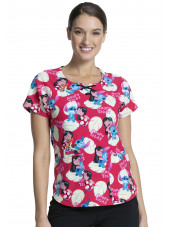Blouse médicale originale Femme "Lilo et Stitch", Collection Tooniforms Disney (TF744) vue face