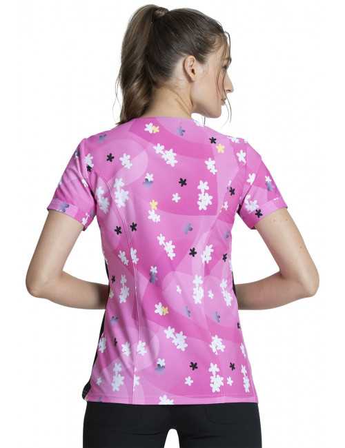 Blouse médicale originale Femme "Mickey et Minnie", Collection Tooniforms Disney (TF747) vue dos
