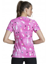 Blouse médicale originale Femme "Mickey et Minnie", Collection Tooniforms Disney (TF747)