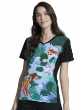 Blouse médicale originale Femme "Bambi", Collection Tooniforms Disney (TF627) vue face