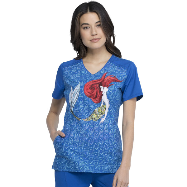 Blouse médicale originale Femme "Lilo et Stitch", Collection Tooniforms Disney (TF744)