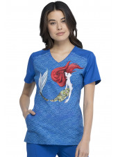 Blouse médicale originale Femme "Lilo et Stitch", Collection Tooniforms Disney (TF744)