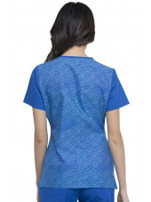 Blouse médicale originale Femme "Lilo et Stitch", Collection Tooniforms Disney (TF744)