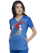 Blouse médicale originale Femme "Lilo et Stitch", Collection Tooniforms Disney (TF744)