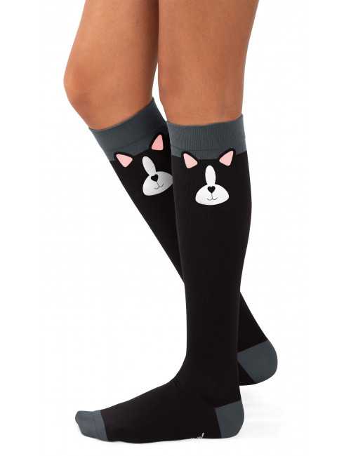 Chaussettes de compression hautes Chat Koi (BA169-BDO)