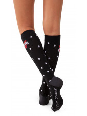 Chaussettes de compression hautes Pois Koi (BA169-DTS) dos