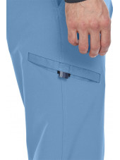 Pantalon médical homme, collection "Barco One Wellness" (BWP508-) ciel détail