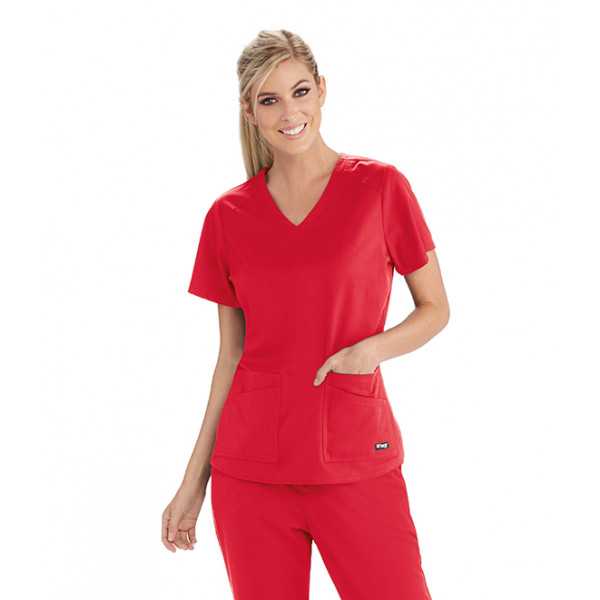 Women's medical blouse, "Grey's Anatomy Stretch" collection (GRST011-)