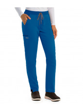 Pantalon médical femme, collection "Grey's Anatomy Stretch" (GVSP509-) bleu royal