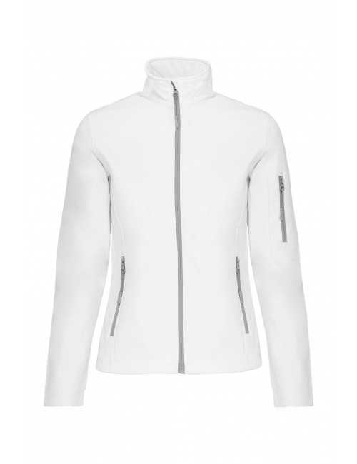 Doudoune Softshell manches longues Femme (K404) blanc face