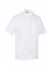 Blusa médica blanca, mujer, cremallera, Camille Lavandie (2622WHW)