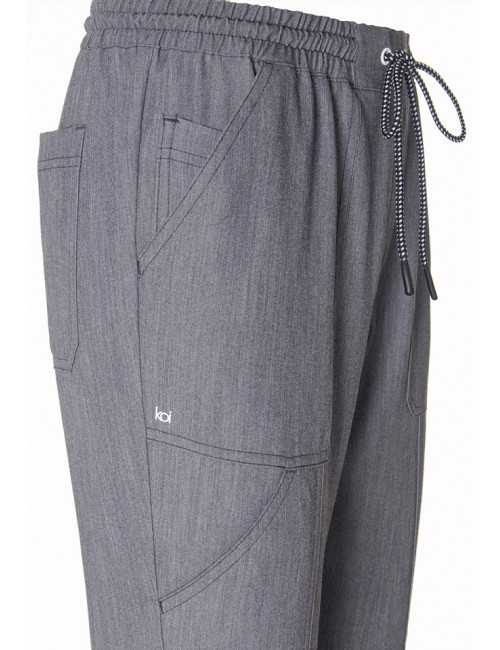 Pantalon médical Femme Koi "Ondes positives", collection Koi Next Gen (740) détail 2