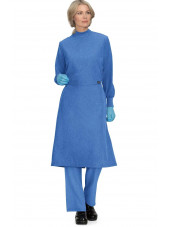 Surblouse lavable Bleu Chiné Unisexe, Koi (906-130) face