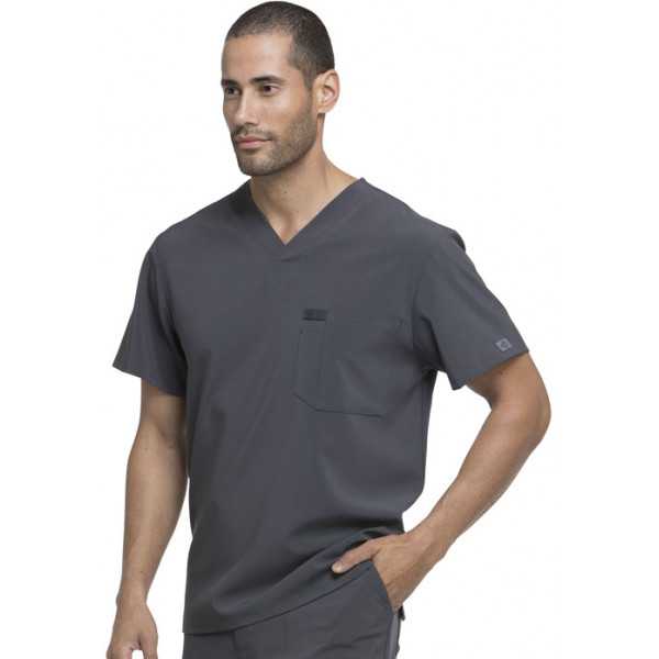 Blouse Médicale Homme, Dickies, "EDS Essentials" (DK635) gris face