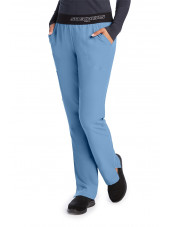 Pantalon médical femme, collection "Skechers" (SK202-) bleu ciel face