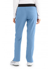 Pantalon médical femme, collection "Skechers" (SK202-) bleu ciel dos