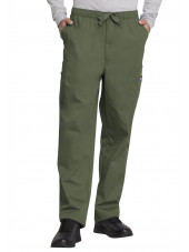 Pantalon médical cordon Homme, Cherokee Workwear Originals (4000) vert olive face