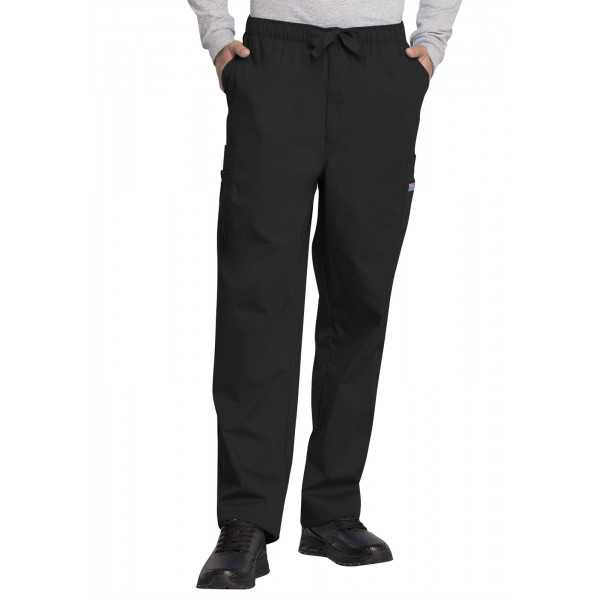 Pantalon médical cordon Homme, Cherokee Workwear Originals (4000) noir face