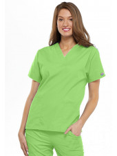 Blouse médicale Femme, 2 poches, Cherokee Workwear Originals (4700) vert citron face