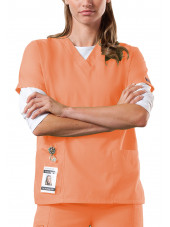 Blouse médicale Femme, 2 poches, Cherokee Workwear Originals (4700) orange face