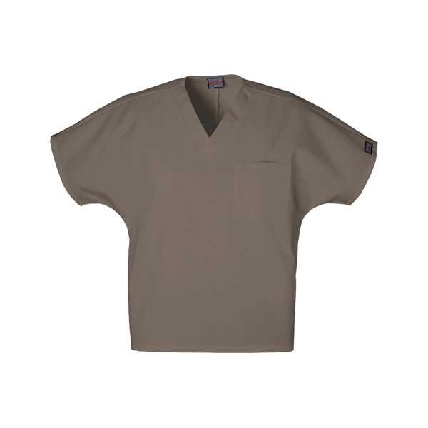 Blouse médicale Homme, 1 poche, Cherokee Workwear Originals (4777) taupe vue face 