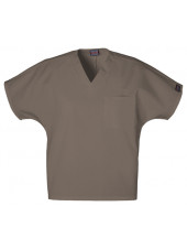 Blouse médicale Homme, 1 poche, Cherokee Workwear Originals (4777) taupe vue face 