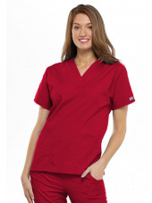 Blouse médicale Femme, 2 poches, Cherokee Workwear Originals (4700) rouge face
