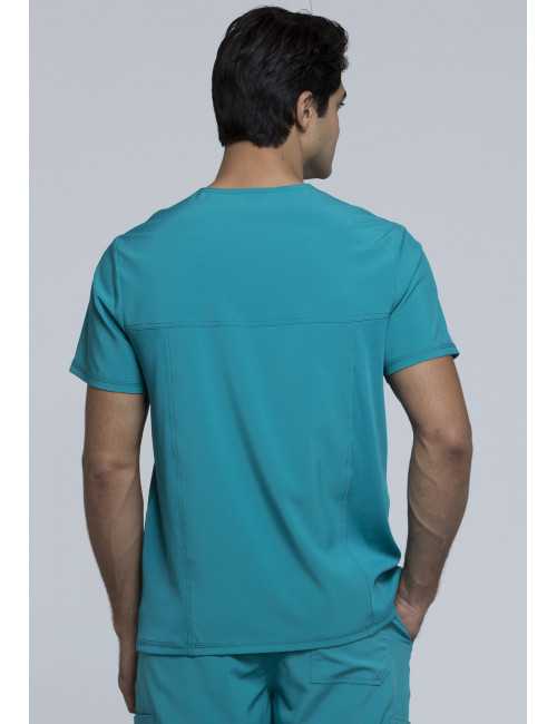 Blouse Médicale Homme Antibactérienne Cherokee, Collection "Infinity" (CK900A) teal dos