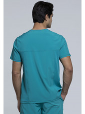 Blouse Médicale Homme Antibactérienne Cherokee, Collection "Infinity" (CK900A) teal dos